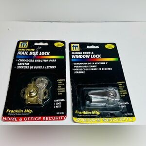 FRANKLIN MANUFACTURING - MAILBOX LOCK & SLIDING DOOR/WINDOW LOCK (BOTH SEALED)